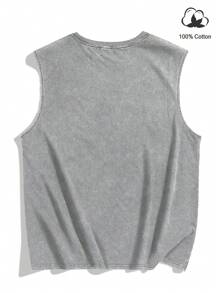 Manfinity EMRG Camiseta de tirantes minimalista y de moda para hombres, adecuada para el verano