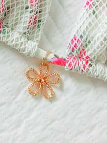 Swim Mod Women's Floral Print Halter Bikini Set, Summer Beach Clothes Outfit