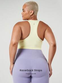 GLOWMODE Sujetador Deportivo Featherfit™ Con Diseño Arrugado Y Espalda De Nadadora