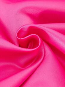 SHEIN Explorewe Tween Girls' Elegant Beaded Collar Asymmetric Bow Flare Hem Sleeveless Dress, Suitable For Parties, Weddings, Vacation And Events, Spring/Summer - Hot Pink - View 8
