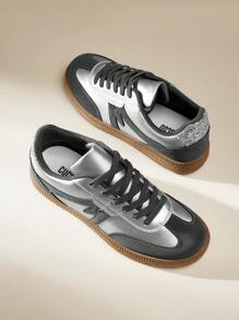 CUCCOO EASI Women's Retro Versatile Sports Shoes, Platform Thick Bottom Casual Fashion Sneakers, White