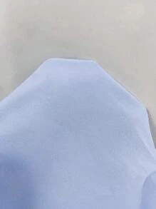 SHEIN LUNE Robe chemise courte à manches courtes pour femmes, col polo style collège, ouverte devant, pour l'été