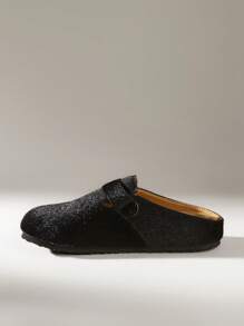 Solecia Women's Casual Versatile Simple Flat Loafers - Black - View 3
