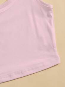 SHEIN Unity Women Solid Color Cami Top, Simple Fashion, Suitable For Summer - Baby Pink - View 5