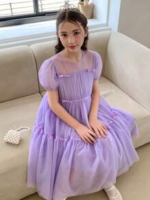 DAZY 青少年女孩派对礼服、秋季服装、返校服装 - 淡紫色 - 查看 3