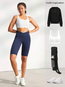 GLOWMODE 10" FeatherFit™ Cyclist Anti-Slip Bike Shorts Low Impact Running Gym Workout Summer