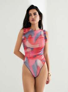 Maija 2025 Spring/Summer New Style Casual Fashionable Comfortable Women Bodysuit - Red - View 2