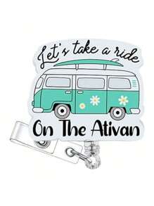 1 cái/12 cái Chai y tế Acrylic, Giá đựng thẻ ID có thể thu vào, Kẹp cá sấu xoay, Quà tặng bác sĩ y tá - Nhiều màu - Xem 20