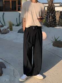 DAZY Solid Office Trousers For Spring - Black - View 6