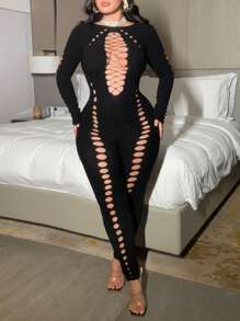 NU&NOW Plus Size Women's Minimalist Fashion Summer Jumpsuit Fall Cloth For Women