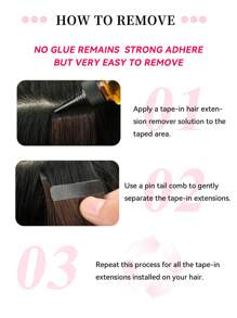 20 件直发带 100% 真人发片，适用于沙龙，丝滑无缝隐形自然黑色，适合稀疏头发女性，高品质深棕色接发带，持久发花发夹 - SNatural - 查看 6