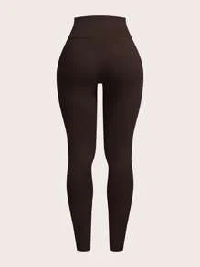 SHEIN EZwear Brown Vest & Shorts & Slim Fit Pants Multi-Piece Outdoor Set - Brown - View 9