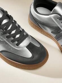 CUCCOO EASI Women's Retro Versatile Sports Shoes, Platform Thick Bottom Casual Fashion Sneakers, White