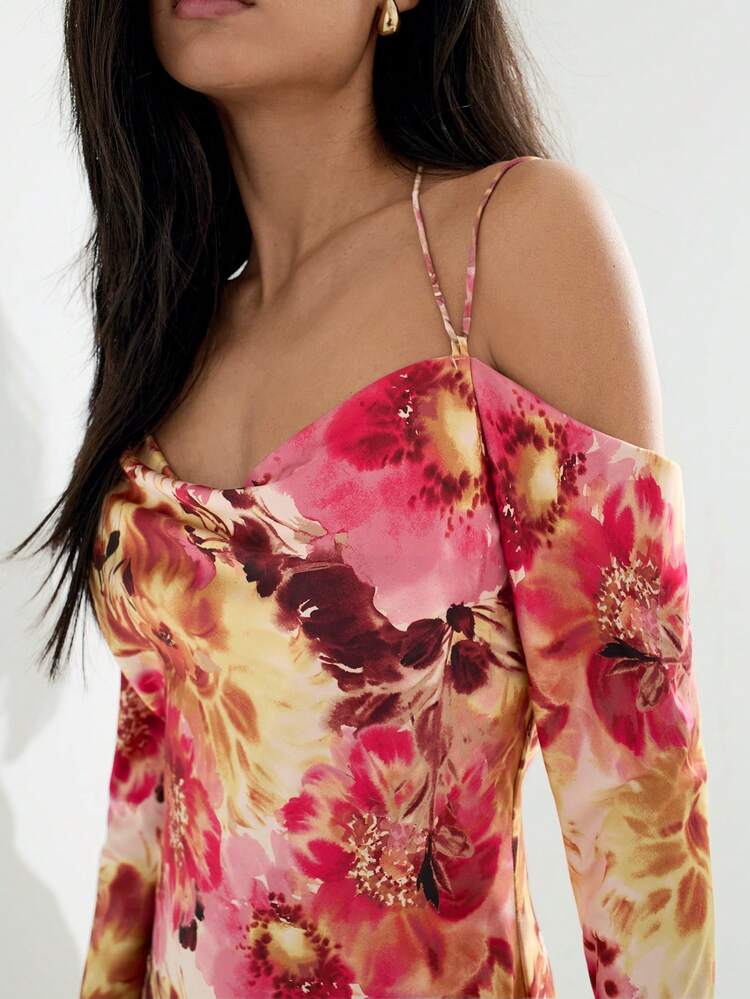 SHEIN Maija 2025 Spring & Summer New Style Casual & Fashionable Comfy Mini Dress For Women