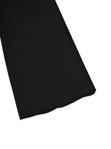 Sweetra Body De Manga Acampanada Con Dobladillo De Volantes Y Color Sólido Para Mujer - Negro - Ver 8