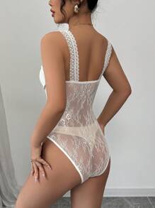 Chiquease Canotta elegante e minimalista, sexy, con scollo a V, con spalline a spaghetti, colletto in pizzo, inserti in pizzo, stile spazioso, per primavera/estate