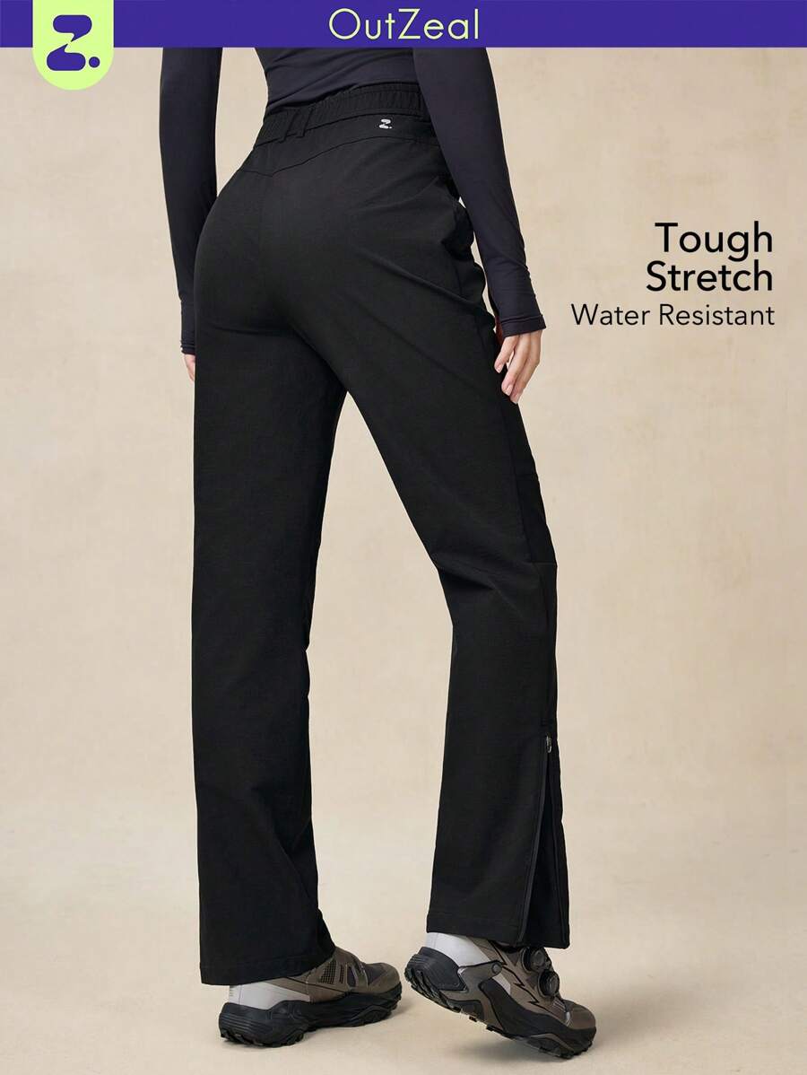 OutZeal 女士休闲纯色户外徒步裤 - 黑色 - 查看 1