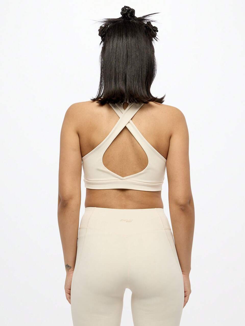 SUMWON Soutien-gorge de sport à dos nageur haute performance, débardeur court de fitness, évacuant l'humidité, compression, pour yoga, course, entraînement, activités physiques