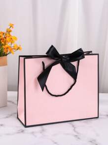 SHEIN 4Pcs Gift Bags, Wedding Bride Present Bag Gift Wrapping Bag With Cards Gift Bag For Birthday Wedding Party Mother's Day 28x10x20cm,Christmas,Wedding,Back To School