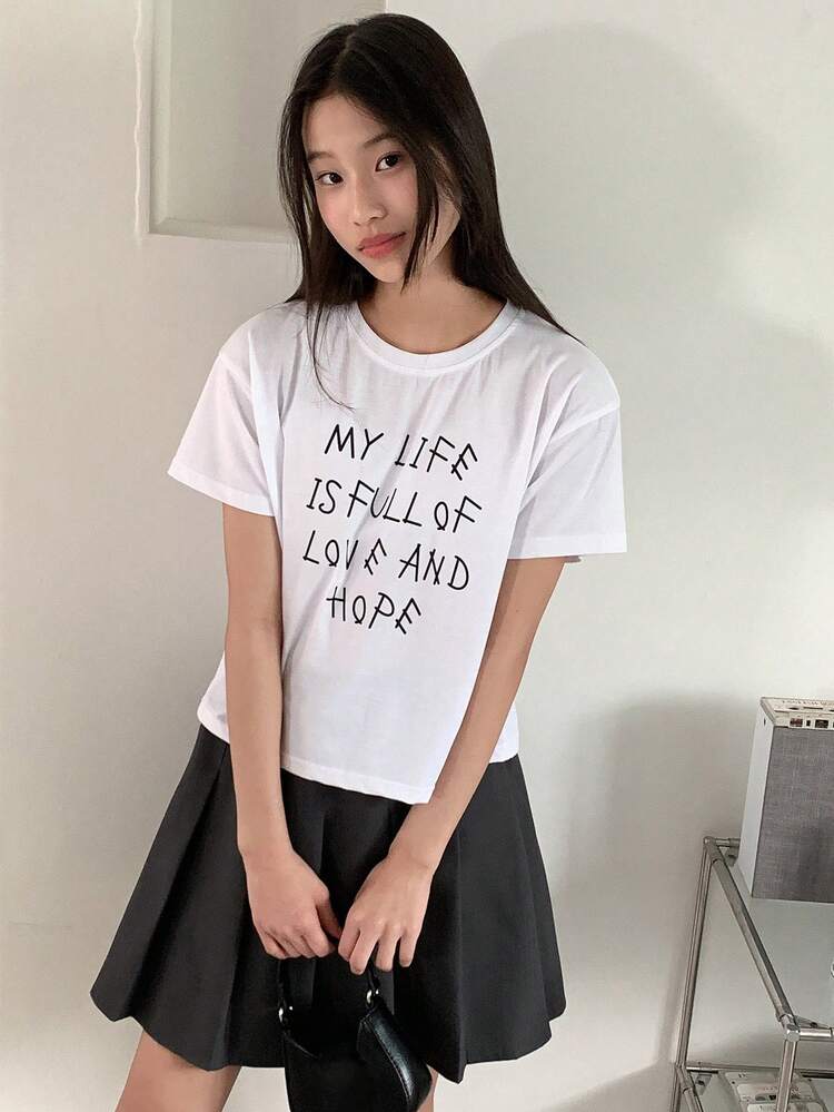 2pcs/Set Tween Girl Casual Outfits For Fall,Back To School Clothes