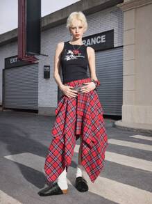 Sugerpunk 女士鞋履：暗黑摇滚朋克哥特式露趾玛丽珍牛津鞋（配搭扣铆钉穆勒鞋）、罗马沙滩凉鞋、厚底凉鞋和坡跟拖鞋 - 黑色 - 查看 2