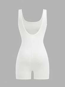 SHEIN Tween 女童修身休闲简约舒适无袖连体裤，3 色混合套装 - 彩色 - 查看 7