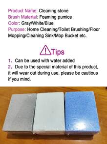 SHEIN 1Pc BBQ Oven Cleaning Brick, BBQ Scraper Cleaning Stone, Multifunctional Stain And Oil Cleaning Brush That Can Be Cut, Suitable For Stoves, Sinks, Tableware, Frying Pans, BBQ Net Cleaning, Kitchen, Bathroom, Home, Household Supplies-White Kitchen Decor