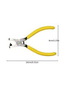 SHEIN 1 pieza Herramienta universal de perforación de cinturones para cinturones, cordones de zapatos, correas de reloj, Día de San Valentín para hombres, Boda de San Valentín, cumpleaños, alicates, herramientas, pinzas para carpetas