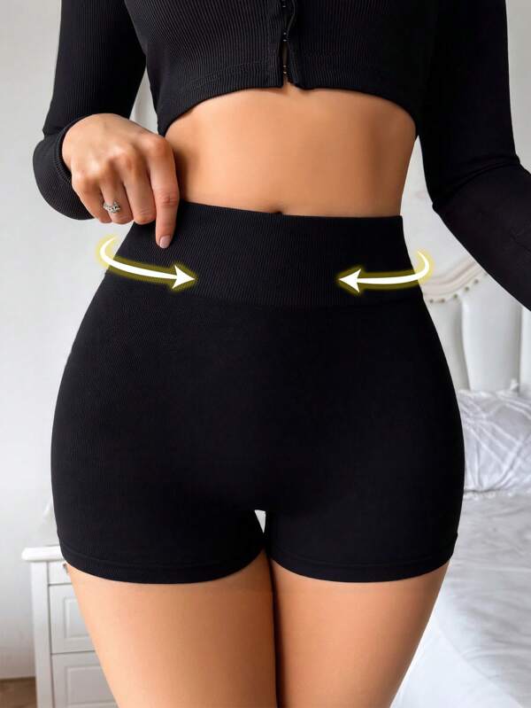 NudeFit 1 pièce Gaine sculptante taille moyenne sans couture pour femmes