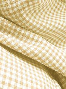 SHEIN Unity Girly Casual Chiffon Gathered Waist Vacation Square Neck Blouse For Women - Multicolor - View 6