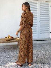 SHEIN VCAY Combinaison mode minimaliste pour femmes, convient pour l'été
