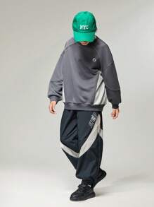 SHEIN Pantalon de sport décontracté pour la rentrée scolaire, pantalon de jogging ample à taille élastique et jambes larges pour préadolescentes