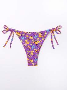 SHEIN Swim Willekeurige afdruk strand zwembad zwembroek zomeroutfits voor vrouwen