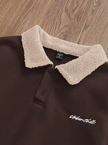 Manfinity Unisex Men's Knitted Casual Loose Fit Thermal Lined Long Sleeve Sweatshirt, Autumn/Winter