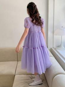 DAZY 青少年女孩派对礼服、秋季服装、返校服装 - 淡紫色 - 查看 2