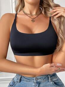 Sexy Backless Wireless Seamless Bra, Bridal Lingerie With Convertible Straps - Black - View 5