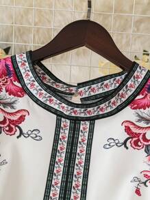 DreamSkyne Court Retro  Plus Size Women's Loose Plus Size Maxi Vacation Dress
