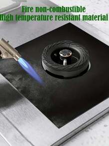 6pcs Gas Stove Protection Pads (10.6 In X 10.6 In ) Reusable, High Temperature Stable, Oil Resistant, Non Stick, Easy To Clean, Kitchen Accessories - Multicolor - View 7