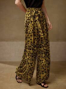 MOTF PREMIUM Weite Hose mit Allover-Muster
