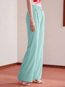 MOTF PREMIUM PRESS CREASE SLANT POCKET SUIT PANTS - Green - View 6