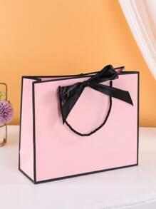 SHEIN 4Pcs Gift Bags, Wedding Bride Present Bag Gift Wrapping Bag With Cards Gift Bag For Birthday Wedding Party Mother's Day 28x10x20cm,Christmas,Wedding,Back To School