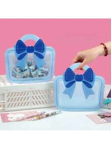 12pcs7.87X7.48X5.3inche Pink, Blue, Red Bowknot Shape Party Favor Tote Gift Bags,Jewelry Packaging Bag,Treats Bag For Birthday Party&Candy/Biscuits Storage,For Wedding Favors Valentine's Day, Easter,Party Favors , Graduation Decorations,Wedding Items,Bridesmaid Gifts,Wedding Favors For Guests,Gifts, Shower Party Decorations,Bridal Shower,Party Supplies,Room Decor,Gift Box, Mother's Day,Christmas,Halloween Decor, Back To School, Boybackpack,.Storage Box,Fall Decor,Christmas Decorations - Multicolor - View 4