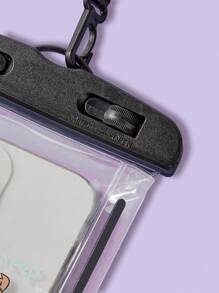 SCOOBY-DOO X SHEIN Cartoon Puppy Print Waterproof Travel Phone Bag - Black - View 4