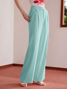 MOTF PREMIUM PRESS CREASE SLANT POCKET SUIT PANTS - Green - View 3