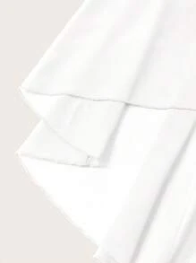 SHEIN Lady Abito da ospite di matrimonio con linea vita segnata e orlo asimmetrico, alla moda per la donna