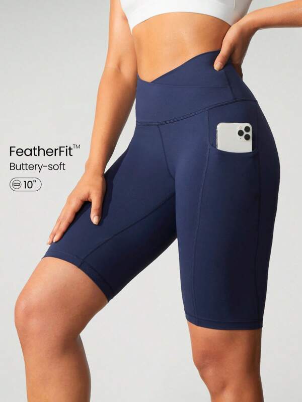GLOWMODE 10" FeatherFit™ Cyclist Anti-Slip Bike Shorts Low Impact Running Gym Workout Summer