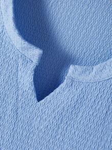 Manfinity Homme 男士纯色简约时尚背心，适合夏季男士无袖男士夏季上衣男士肌肉衫 - 淺藍色 - 查看 4