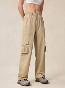 OutZeal Pantalones ligeros y elásticos resistentes al agua y desgarros para senderismo de mujer, con bolsillos cargo, apropiados para actividades al aire libre