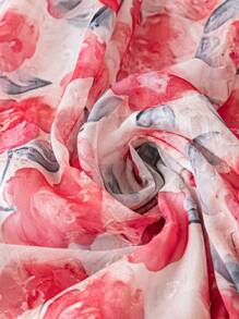 SHEIN Clasi 大码花卉印花夏季度假吊带连衣裙