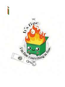 1 cái/12 cái Chai y tế Acrylic, Giá đựng thẻ ID có thể thu vào, Kẹp cá sấu xoay, Quà tặng bác sĩ y tá - Nhiều màu - Xem 12